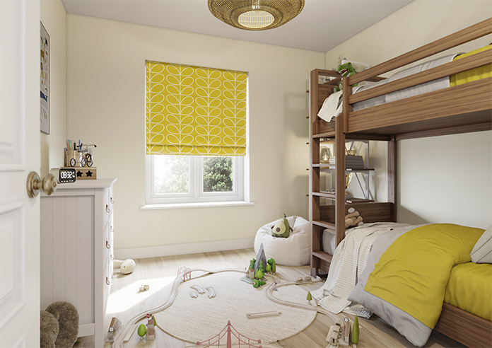 Orla Kiely Jumbo Linear Stem, Sunflower - Twist&Fit Roman Blind - Image 7